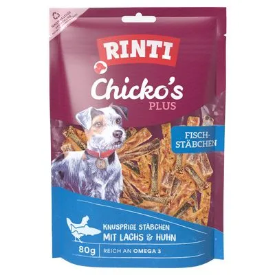 RINTI Extra Chicko Plus Vissticks - Voordeelpakket: 3 x 80 g