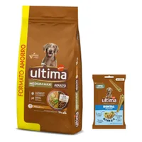 Ultima Hundefutter + Dental Sticks Medium / Maxi 180 g gratis! - Medium / Maxi Adult Huhn & Reis 18 kg
