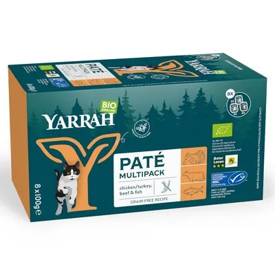 Yarrah Biologisch Multipack - Pate-mix (8 x 100 g)
