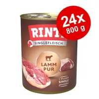 Megapakiet RINTI Singlefleisch, 24 x 800 g - Pakiet mieszany