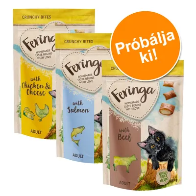 Feringa Crunchy Bites vegyes próbacsomag 3 x 30 g - Lazac + joghurt + csirke & sajt Feringa Crunchy Bites vegyes próbacsomag 3 x 30 g - Lazac + joghurt + csirke & sajt