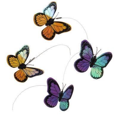 Juguete Mariposa para gatos 1 set de 4 mariposas adicionales (sin juguete)