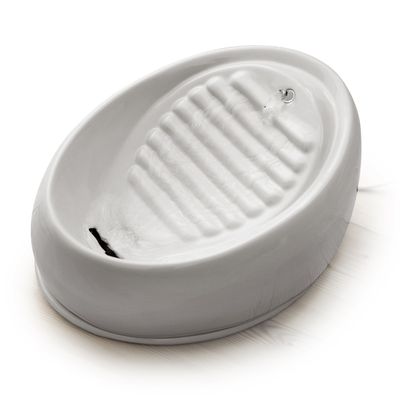 Lucky Kitty keramik drikkefontæne Drikkefontæne 1,5 L (Grå)