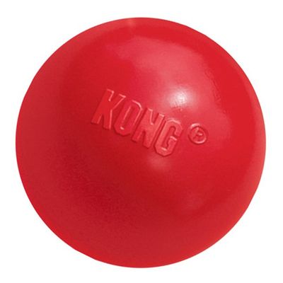 Balle à friandises KONG avec trou pour chien taille M/L, 7,5 cm de diamètre