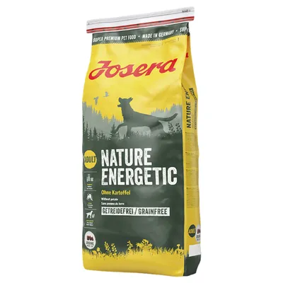Josera Nature Energetic Adult, senza patate, senza cereali. Super Premium Pet Food, Made in Germany.