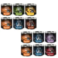 Kombi-Paket: Wild Freedom Adult 6 x 200 g / 6 x 400 g - getreidefreie Rezeptur - Mixpaket 1 (5 Sorten) (6 x 200 g) + Mixpaket 2 (4 Sorten) (6 x 200 g)