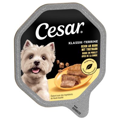 Cesar tálcás megapack 28 x 150 g Klasszikusok: csirke & pulyka