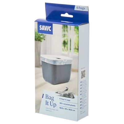 Savic Katzentoilette Hop In Zubehör: Bag it Up Litter Tray Bags, Hop In, 1 x 6 Stück
