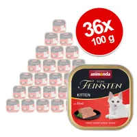 animonda vom Feinsten Kitten gazdaságosan 36 x 100 g - Vegyes csomag (3 fajta)