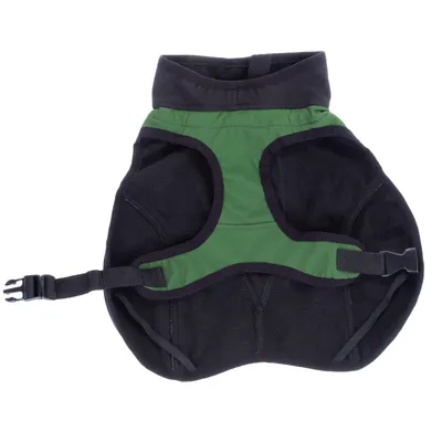 Kabátek pro psy Softshell - cca 50 cm délka zad - zelený