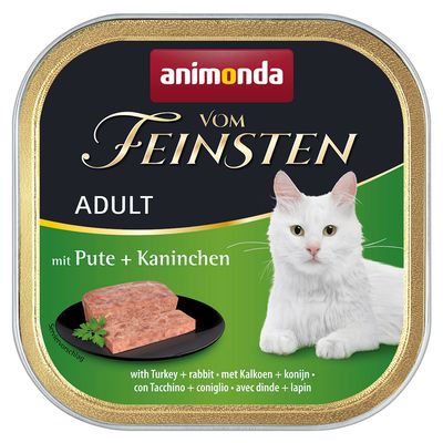 animonda vom Feinsten Adult 6 x 100 g Kalkun og kanin
