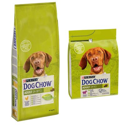 14 kg PURINA Dog Chow + 2,5 Adult med lamm på köpet! - Adult Chicken