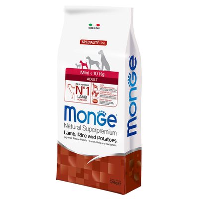 Monge Mini Adult Lamm, Reis & Kartoffeln Sparpaket: 2 x 7,5 kg