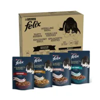 Jumbopack Felix "Tasty Shreds" Pouches 80 x 80 g - Gemischte Auswahl