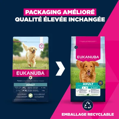 Eukanuba Premium Nutrition Adult Large et Giant Breed Agneau et Riz - 12 kg