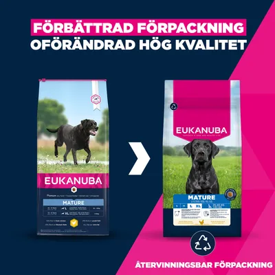 Eukanuba Premium Nutrition Mature Large & Giant Breed Chicken - 15 kg