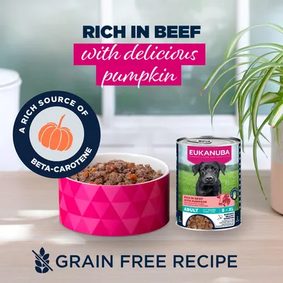 Eukanuba Adult Rich in Beef with Pumpkin - dog wet food Eukanuba Adult Rich in Beef with Pumpkin - dog wet food