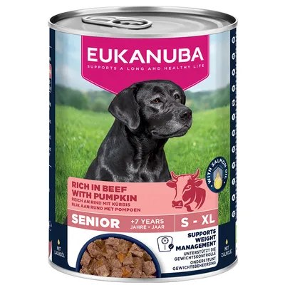 Eukanuba Senior govedina z bučo - 6 x 400 g