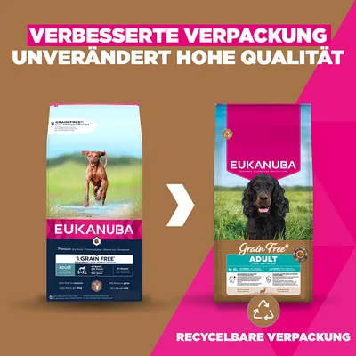 Eukanuba Grain Free Adult z divjačino - Varčno pakiranje: 2 x 12 kg