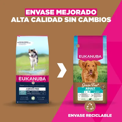 Eukanuba Grain Free Adult Large con cordero - 12 kg