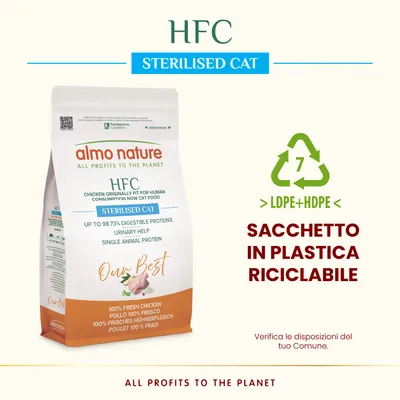 Almo Nature HFC Adult Sterilised Pollo - 2 x 1,2 kg