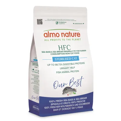 Almo Nature HFC Longevity Sterilised Seabass & Seabream - 1.2kg