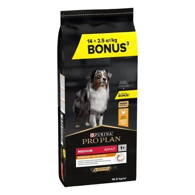 14 kg of 12 kg + 2 kg / 2,5 kg gratis Purina Pro Plan droogvoer voor honden Bonusbag 16,5 kg 14 kg of 12 kg + 2 kg / 2,5 kg gratis Purina Pro Plan droogvoer voor honden Bonusbag 16,5 kg