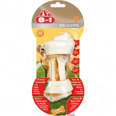 8in1 Delights kość do żucia z kurczakiem, M