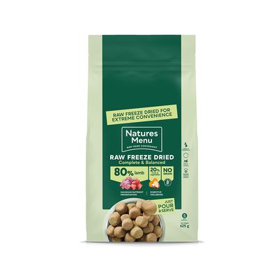 Natures Menu 80% Lamb Freeze Dried Nuggets 625g