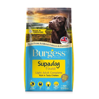 Burgess Supadog Finest Light Adult Complete Rich in Tasty Chicken Multibuy: 2 x 12.5kg