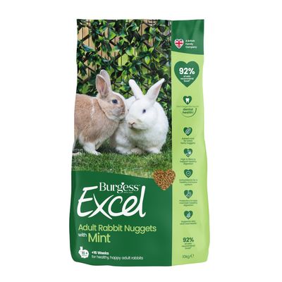 Burgess Excel Adult Rabbit Nuggets with Mint 10kg