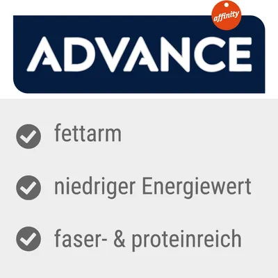 Advance von Affinity. Eigenschaften: fettarm, niedriger Energiewert, faser- und proteinreich.