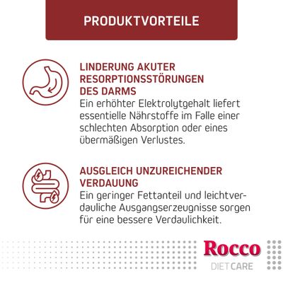 Rocco DietCare Gastrointestinal, Pute mit Kürbis, 400g. Low in Fat. Spezialfutter für Hunde mit Verdauungsproblemen.