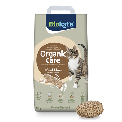 Biokat’s Organic Care постелка с дървесни влакна