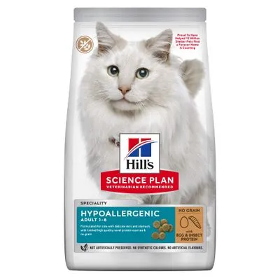 Hill's Science Plan Hypoallergenic Adult No Grain met Ei & Insecteneiwit - 2 x 7 kg