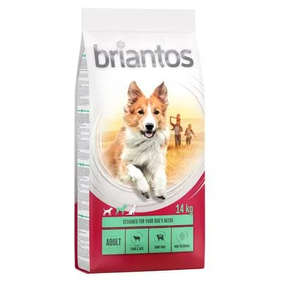 Briantos Adult Lam & Rijst Hondenvoer - Dubbelpak: 2 x 14 kg