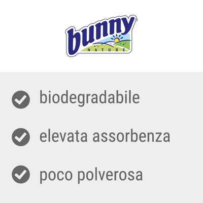 bunny Nature, biodegradabile, elevata assorbenza, poco polverosa