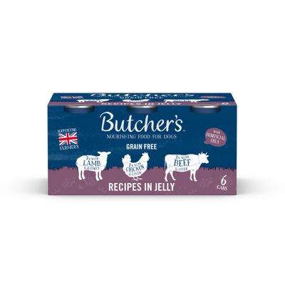 Butcher's Grain Free Recipes in Jelly 6 x 400g - Mixed Pack