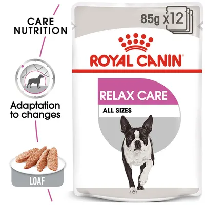 Royal Canin Relax Care, all sizes, 85g x12. Loaf texture. Adaptation to changes. Care nutrition. Royal Canin Relax Care, all sizes, 85g x12. Loaf texture. Adaptation to changes. Care nutrition.