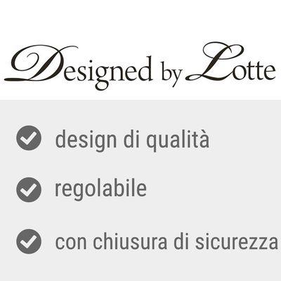 Designed by Lotte, design di qualità, regolabile, con chiusura di sicurezza