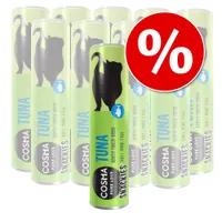 Lot économique 10 x friandises lyophilisées pour chat Cosma - lot mixte 4 saveurs