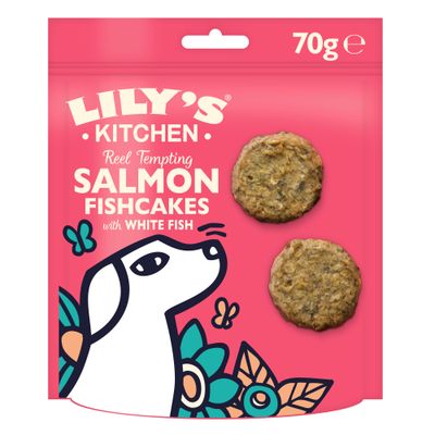 Lily's Kitchen Reel Tempting Salmon Fishcakes with White Fish - 70g