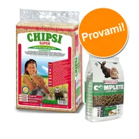 Set prova misto! Mangime + Lettiera per conigli - 3,4 kg lettiera + 8 kg mangime