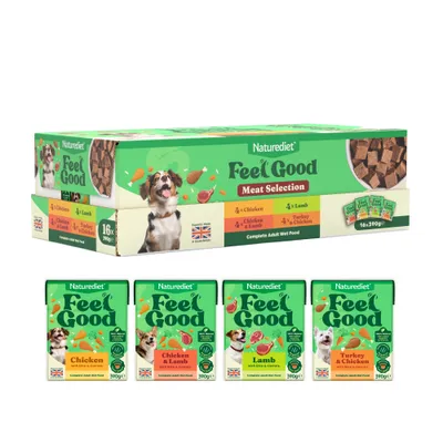 Naturediet Feel Good Adult - Selection Pack - 16 x 390g Naturediet Feel Good Adult - Selection Pack - 16 x 390g
