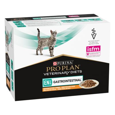PURINA PRO PLAN Veterinary Diets Feline EN Gastrointestinal - Chicken 10 x 85g