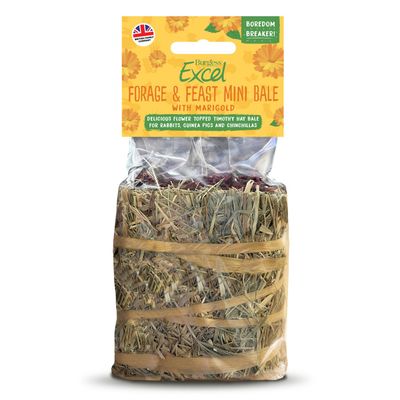 Burgess Excel Forage & Feast Mini Bale with Marigold 100g