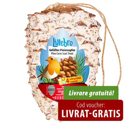 Lillebro Gefüllter Pinienzapfen Pine Cone Suet Treat, 4 Jahreszeiten 4 seasons. Livrare gratuită! Cod voucher: LIVRAT-GRATIS Lillebro Gefüllter Pinienzapfen Pine Cone Suet Treat, 4 Jahreszeiten 4 seasons. Livrare gratuită! Cod voucher: LIVRAT-GRATIS