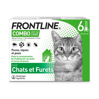 FRONTLINE Combo Chat - 6 mois de protection (6 pipettes)