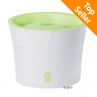 Fontanella bianca e verde chiaro con marchio cat it visibile. Angolo in alto a destra con scritta arancione: Top Seller.