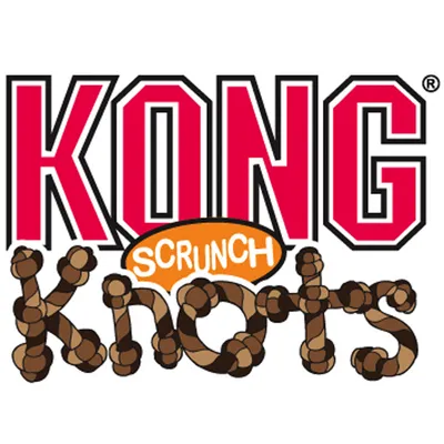 KONG Scrunch Knots. Spielzeugmarke mit Knoten-Design.